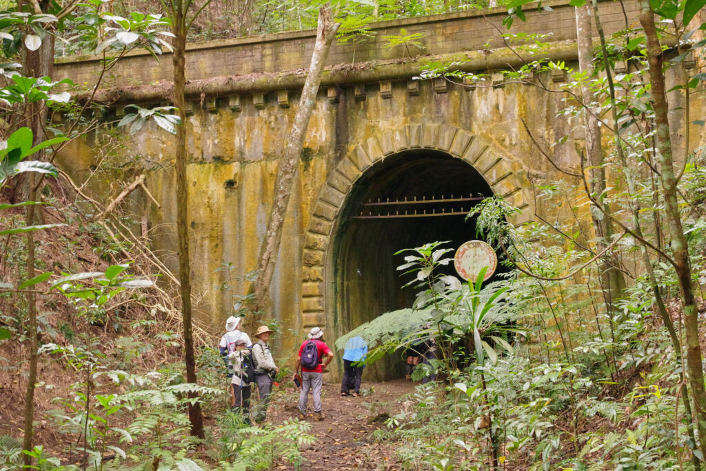 Entrée du tunnel d’Erembéré sur l’ancienne voie ferrée Nouméa-Païta